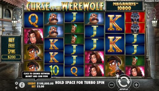 Curse of the Werewolf Megaways RTP Slot by Pragmatic Play